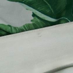 Mystique Beach Green/White Leaf Print Kimono and Samui Pants Set S