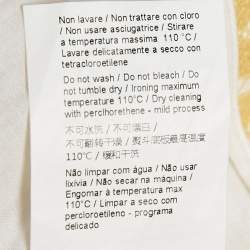 Nº21 Yellow Lace Sleeveless Midi Dress M