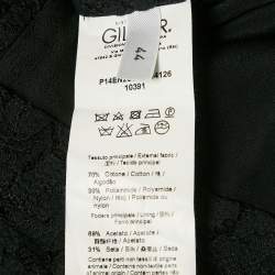 Pre Owned Nº21 Black Floral Lace Mini Dress M