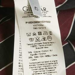 Pre Owned N°21 Striped Cotton Ruffled Alma Dress M