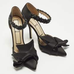 مملوكة مسبقًا N21 Raso Size 38.5 Black Satin Pumps
