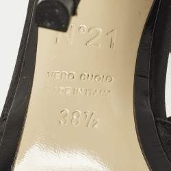 مملوكة مسبقًا N21 Raso Size 38.5 Black Satin Pumps