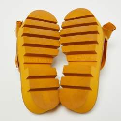 N21 x Kartell Mustard Knotted Jelly Platform Slides Size 38