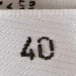 Pre Owned N21 Black Cotton Terry Eyelet Lace Trim Top S