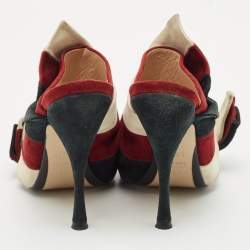 N°21 Multicolor Suede Ronny Pleated Mules Size 39