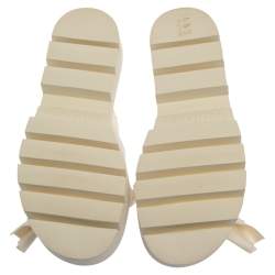 مملوكة مسبقًا  N21 X Kartell White PVC Knot Platform Slides Size 39