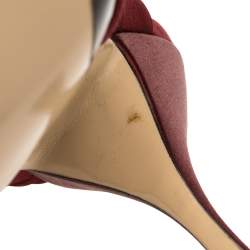 N°21 Burgundy Satin Ronny Pleated Mules Size 41