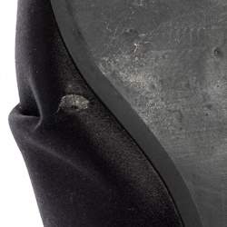 Pre Owned N21 Black Satin Knot Flat Mules Size 38