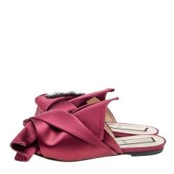 Pre Owned حذاء فلات باليه Nº21 ساتان مزخرف كريستال مقاس 39