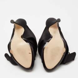 مملوكة مسبقًا حذاء مولز N°21 روني ساتان أزرق مطوي مقاس 37