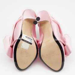 Nº21 Pink Satin Raso Knotted Mules Size 37