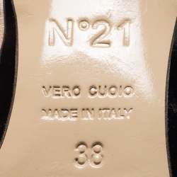 Nº21 Cream Satin Knotted Slide Mules Size 38