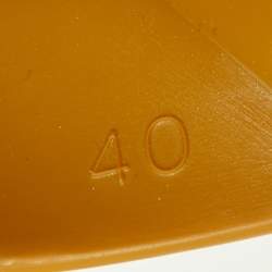 N21 x Kartell Mustard Knotted Jelly Platform Slides Size 40