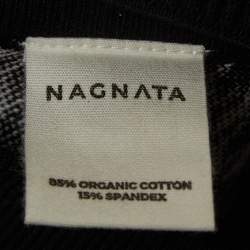 Nagnata Black Houndstooth Strap Back Crop Top M