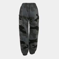 Named Collective Grey Rhinestone Camouflage Cotton Sweatpants S