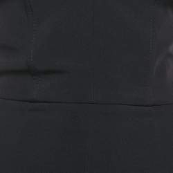 Pre Owned Namelazz Black Crepe Sweetheart Strapless Midi Dress XXS