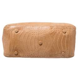 Nancy Gonzalez Flap Brown Crocodile Shoulder Bag