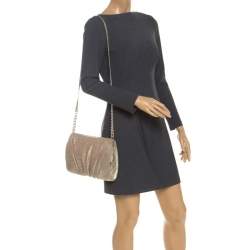 Nancy Gonzalez Gold Crocodile Chain Clutch