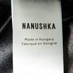 Pre Owned Nanushka Burgundy Quilted Faux Leather Vest Jacket M