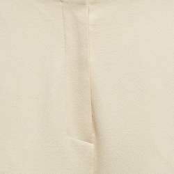 Pre Owned Nanushka Cream Jersey Darby Stirrup Leggings M