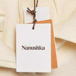 Pre Owned Nanushka Cream Jersey Darby Stirrup Leggings M