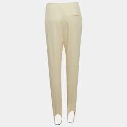 Nanushka Cream Jersey Darby Stirrup Leggings S