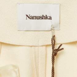 Nanushka Cream Jersey Darby Stirrup Leggings S