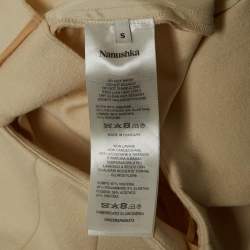 Nanushka Cream Jersey Darby Stirrup Leggings S