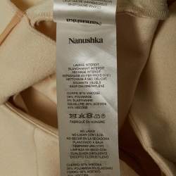 Nanushka Cream Jersey Darby Stirrup Leggings S