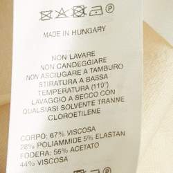 Pre Owned Nanushka Cream Jersey Darby Stirrup Leggings M