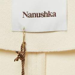 Pre Owned Nanushka Cream Jersey Darby Stirrup Leggings M