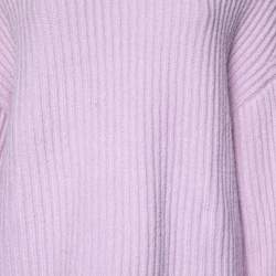 Nanushka Purple Wool Knit Turtle Neck Oversized Jumper S