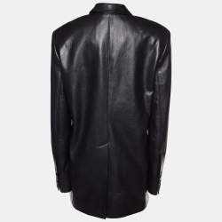 Nanushka Black Faux Leather Mersey Jacket S