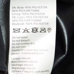 Pre Owned Nanushka Black Faux Leather Tie-Up Waist Trousers S