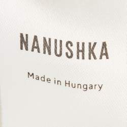 Nanushka Brown Animal Print Cotton V-Neck Maxi Dress L