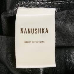 Nanushka Black Faux Leather Mini Skirt XS