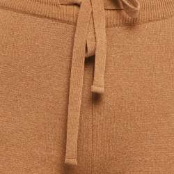 Pre Owned Nanushka Camel Wool Knitted Ella Track Pants XS