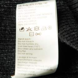 Pre Owned Nanushka Black Wool Blend Hooded Sweater XS