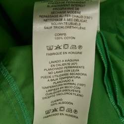 Pre Owned Nanushka Green Poplin Halter Neck Detail Tami Top S