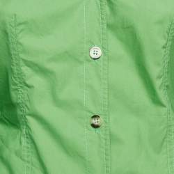 Pre Owned Nanushka Green Poplin Halter Neck Detail Tami Top S