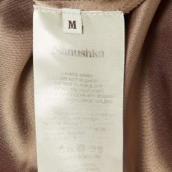 Pre Owned Nanushka Brown Stain Odella Jumpsuit M