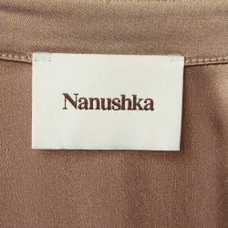 Pre Owned Nanushka Brown Stain Odella Jumpsuit M