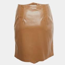 Pre Owned تنورة نانوشكا بيج جلد صناعي قصير مقاس صغير (سمول)