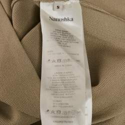 Pre Owned نانوشكا توب ميو من نسيج مطاطي رمادي صغير