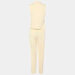 Pre Owned Nanushka Cream Jersey Tops and Trousers Set XS
