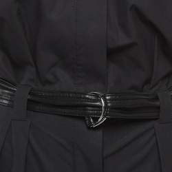 Pre Owned Nanushka Fabienne Black Cotton Wide Leg Jumpsuit S