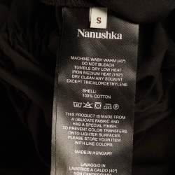 Pre Owned Nanushka Fabienne Black Cotton Wide Leg Jumpsuit S