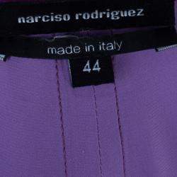 Narciso Rodriguez Purple Satin Panel Shift Dress M