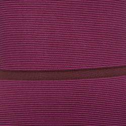 مملوكة مسبقًا Narciso Rodriguez Purple Silk Knit Cut Out Yoke Sleeveless Sheath Dress S