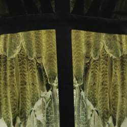 Narciso Rodriguez Green Satin and Black Mesh Overlay Sleeveless Dress M 